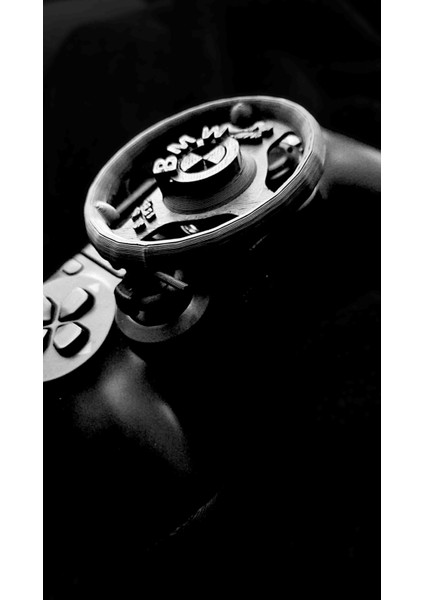 Ps4 Oyun Kolu Için Bmw Mini Direksiyon Seti Siyah ( Pratik Kullanım Tam Ölçü )