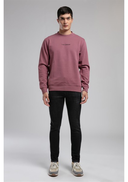 Dorres Erkek O Yaka Sweatshirt Gül Kurusu