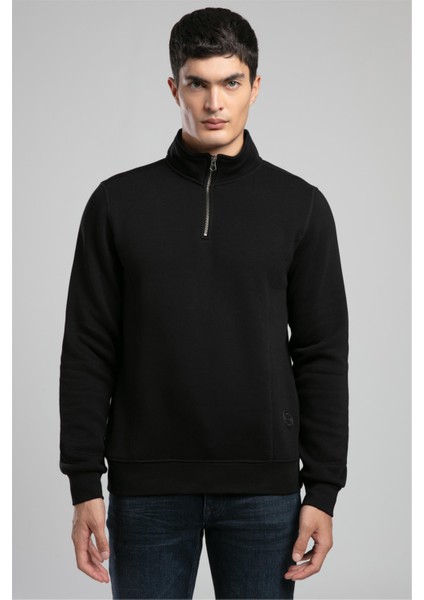 Ceaser Erkek Dik Yaka Sweatshirt Siyah fiyatları