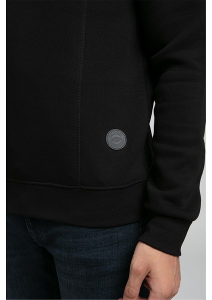 Ceaser Erkek Dik Yaka Sweatshirt Siyah indirimleri