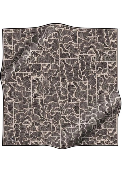 Twill Ipek Eşarp Siyah / Bej 51935 fiyatları