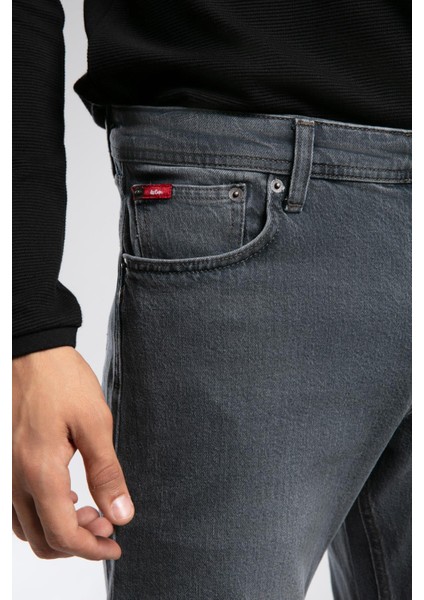 Ricky Yüksek Bel Düz Kesim Düz Paça Mavi Erkek Jean Pantolon fırsatları