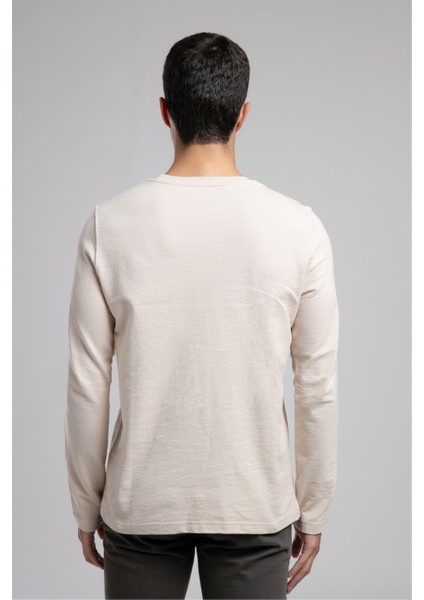 Lecosa Erkek O Yaka Sweatshirt Bej modelleri