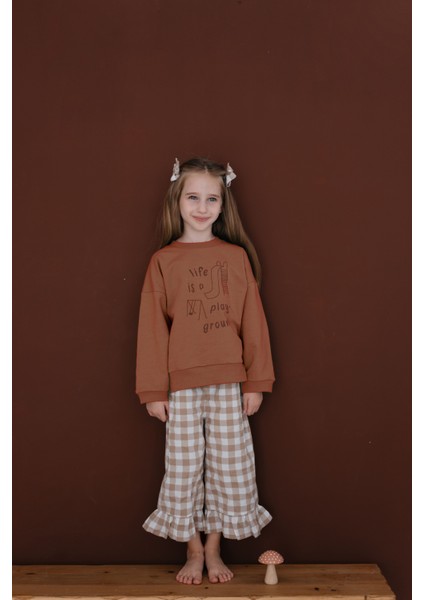 Play Park Çizim ve Baskılı Şardonlu Unisex Uzun Kollu Çocuk Sweatshirt modelleri