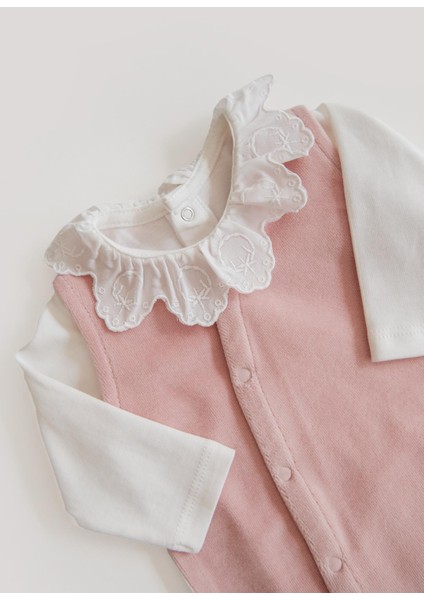 Organik Lily Salopet 2'li Takım Pembe fiyatları