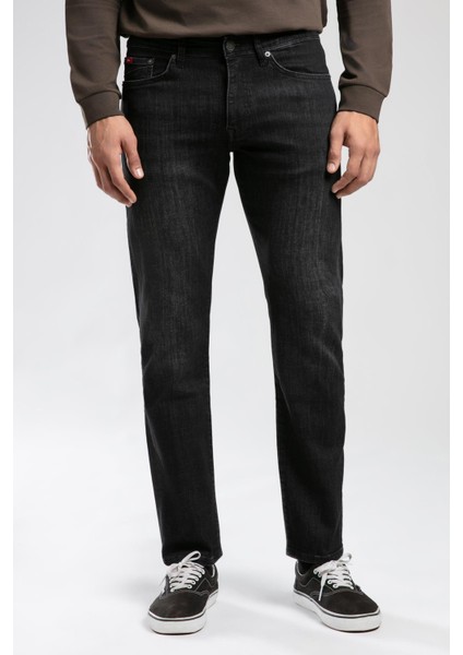 Harry Orta Bel Düz Kesim Düz Paça Siyah Erkek Jean Pantolon fiyatları