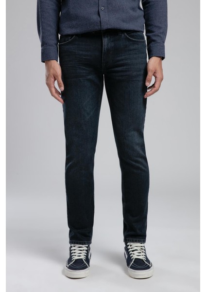 Jagger Normal Bel Dar Kesim Düz Paça Mavi Erkek Jean Pantolon fiyatları