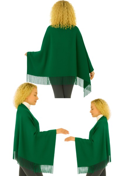 1 Adet Kadın Büyük Bedene Uygun Ekstra Yumuşak Dokulu Püskül Detaylı Kışlık Atkı Omuz Şalı modelleri