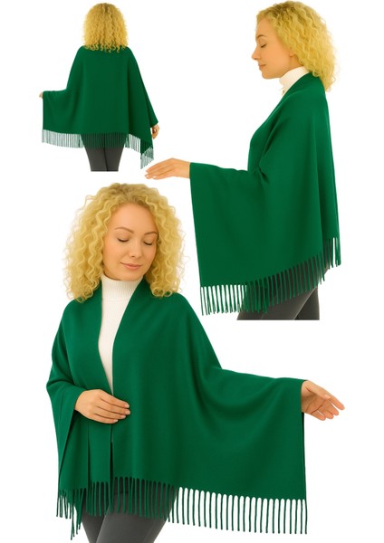 1 Adet Kadın Büyük Bedene Uygun Ekstra Yumuşak Dokulu Püskül Detaylı Kışlık Atkı Omuz Şalı indirimleri