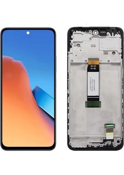 Xiaomi Uyumlu Redmi 12 LCD Ekran Dokunmatik Siyah Çıtalı