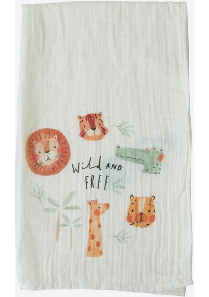 Organik Alvin Müslin Battaniye Ekru