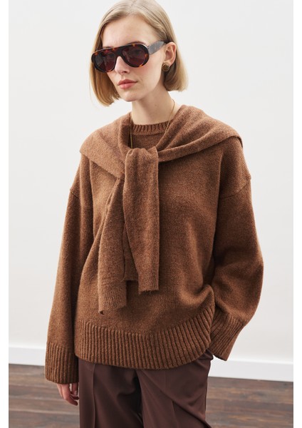 Chunky Oversıze Kazak Sıcak Kahve fırsatları