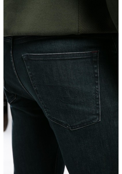 Harry Orta Bel Düz Kesim Düz Paça Erkek Jean Pantolon Ferb Cab Dark modelleri