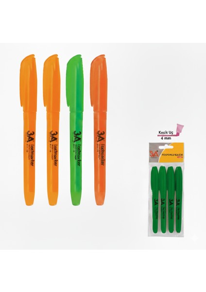 Fosforlu Kalem 4'lü