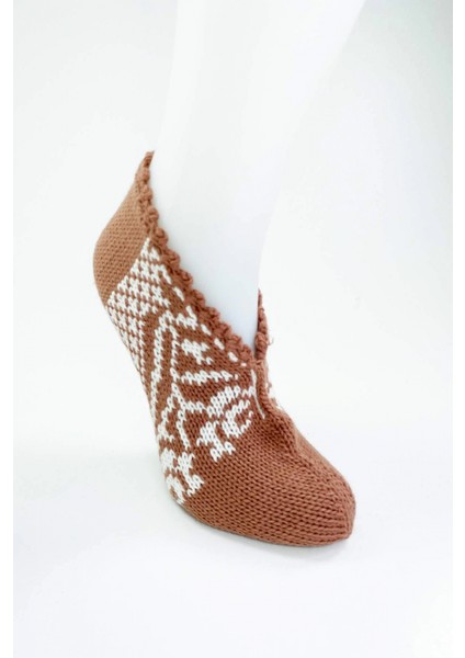 2 Çift El Örgüsü Kışlık Şık Kadın Yün Patik Set 9 modelleri