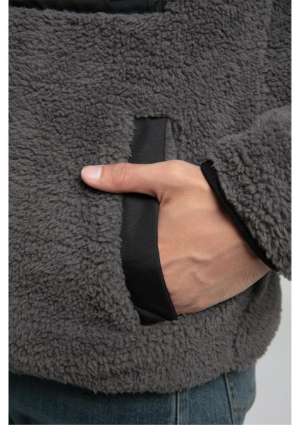 Jose Erkek Dik Yaka Peluş Mont Gri indirimleri