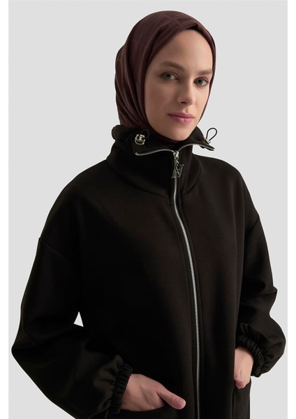 Yüksek Yaka Örme Giyçık 25KD1503 Siyah modelleri