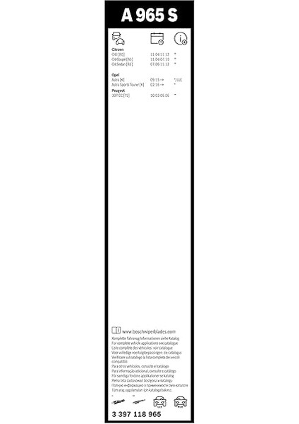 Aerotwin Silecek Seti [700/600 Mm] A965S 3397118965 modelleri