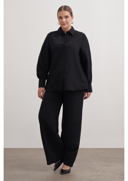 Sırtı Fiyonklu Çizgili Gömlek fiyatları