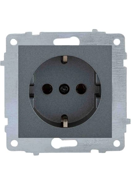 Füme Topraklı Piriz Çerçevesiz Grano - Priz ve Anahtar Için Uyumlu Çerçeve fiyatları