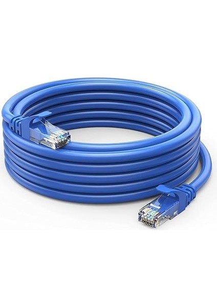 Ethernet Yüksek Hızlı Veri Akışı Kablosu Internet Bilgisayar, Laptop Network Lan Bağlantı Data Kablosu 10/100/1000 Mbps Gigabit Ağlar Için Fiber Hızı Maksimum Hız, Performans (CAT5E, 20 Mt)