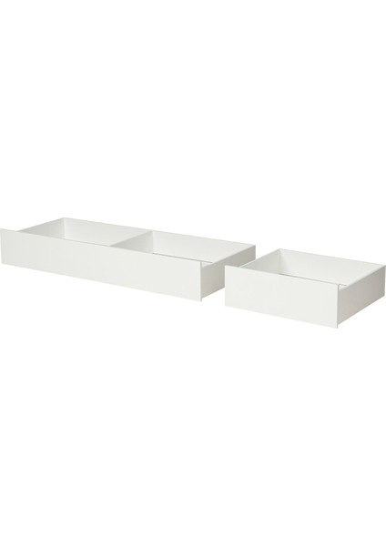 Karyola çekmecesi, beyaz, 200 cm, 2 adet