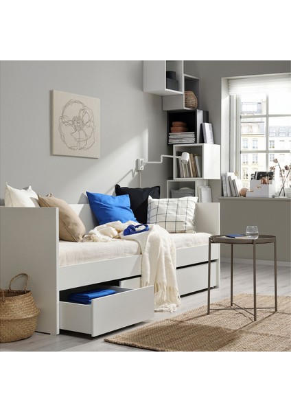 Karyola çekmecesi, beyaz, 200 cm, 2 adet fırsatları