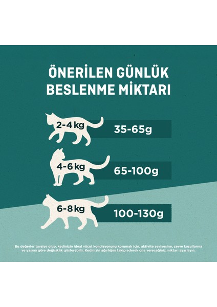 Coat& Hairball Kısırlaştırılmış Tavuklu Kedi Maması 800GX2