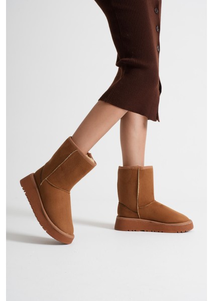 Asina Kadın Taba Kışlık Kürklü Bot