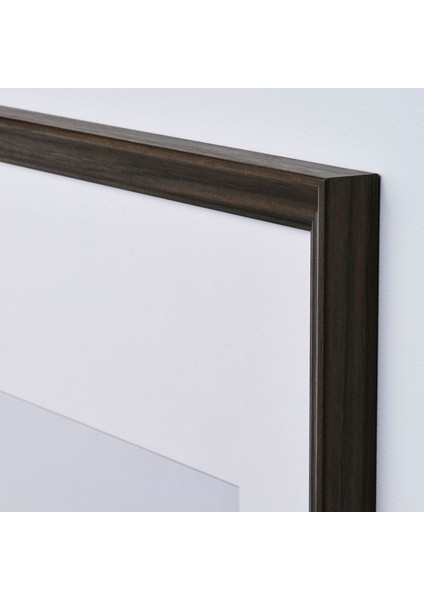 Ahşap çerçeve, meşe görünümlü koyu kahve, 50x70 cm fiyatları