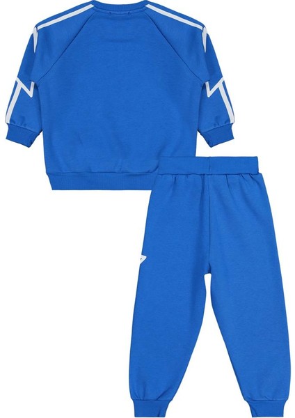 New York Yıldız Baskılı 2-5 Yaş Eşofman Takımı - Mavi 3-4 Yaş