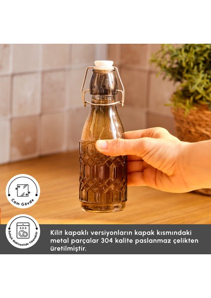 Storica Kilit Kapaklı Cam Yağ Şişesi 250 ml fiyatları