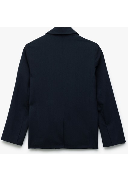 Viskon Karışımlı Kruvaze Yaka Uzun Kollu Basic Okul Ceketi fiyatları