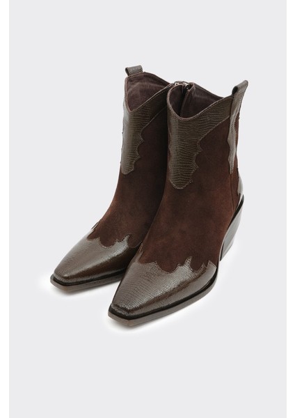 Hakiki Deri Fermuarlı Kadın Bot fiyatları