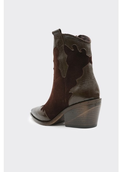 Hakiki Deri Fermuarlı Kadın Bot modelleri