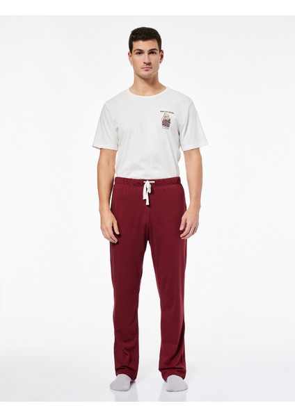 Rahat Kalıp Baskılı Pamuklu Örme Pijama Takımı modelleri