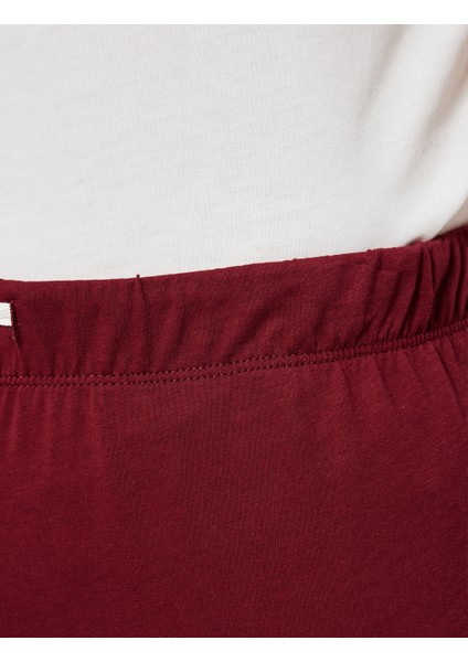 Rahat Kalıp Baskılı Pamuklu Örme Pijama Takımı