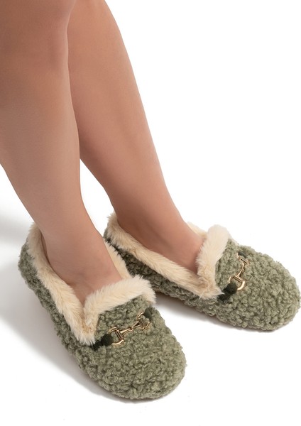 Carina Kadın Ev Ayakkabısı Yeşil 37/41