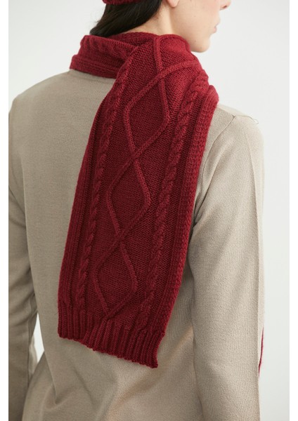 Örme Atkı - Bordo fırsatları