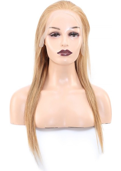 Düz Front Lace Gerçek Tül Peruk / Sıcak Karamel / 60/65CM fiyatları
