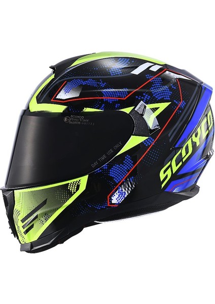 Motosiklet Kaskı Double Vizörlü Full Face Kask Ce Motor Kask Galaxyy fırsatları