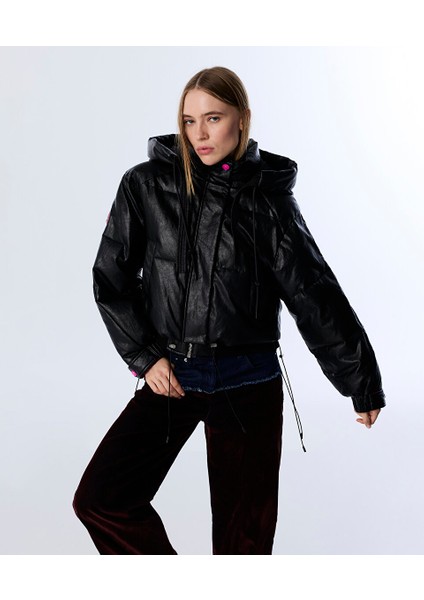 DERİ GÖRÜNÜMLÜ PUFFER MONT TW6250012041001 fiyatları