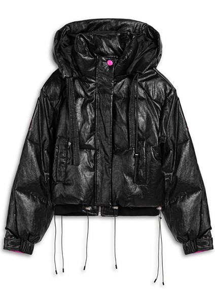 DERİ GÖRÜNÜMLÜ PUFFER MONT TW6250012041001 indirimleri