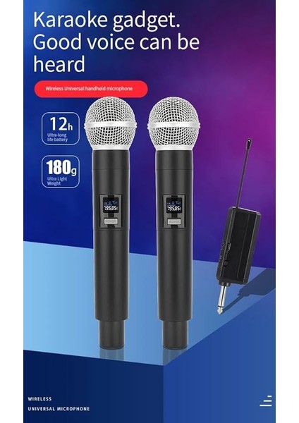 Kablosuz Karaoke Mikrofonu 6.35MM Amfi Hoparlör Için 600 Hz Ila 800 Khz Çok Amaçlı Tak ve Çalıştır Kablosuz Mikrofon Dış Mekan Için WN06 (Ciftli-Wn-06) indirimleri