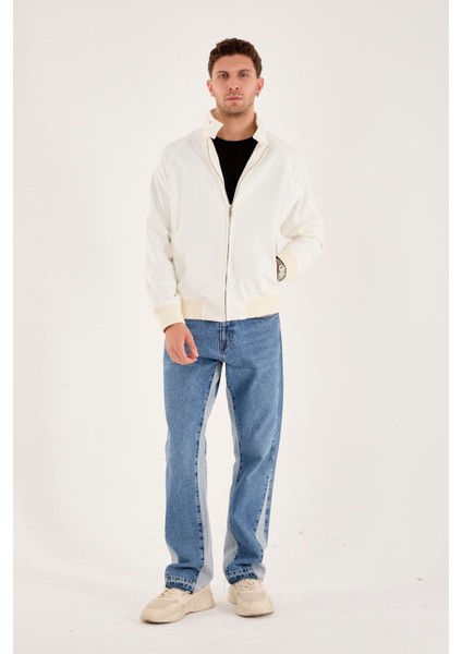 X-2022 Etek Kol Ribanalı Fermuarlı Süet Mont