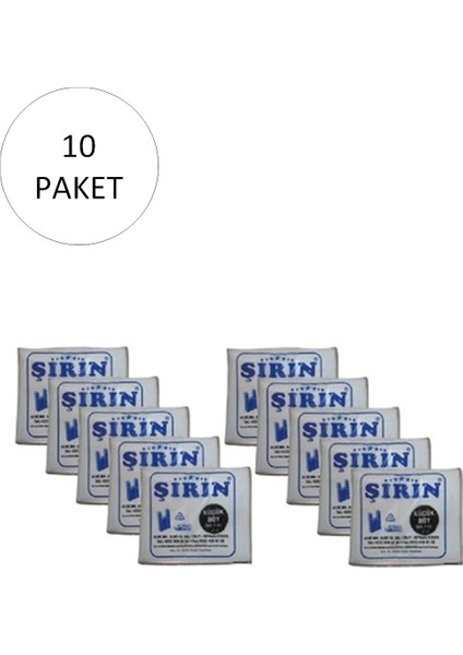 Litaetrend Beyaz Kalın Atlet Poşet Küçük Boy 25X45 cm 1 kg 10 Paket (Takriben 1100 Ad)