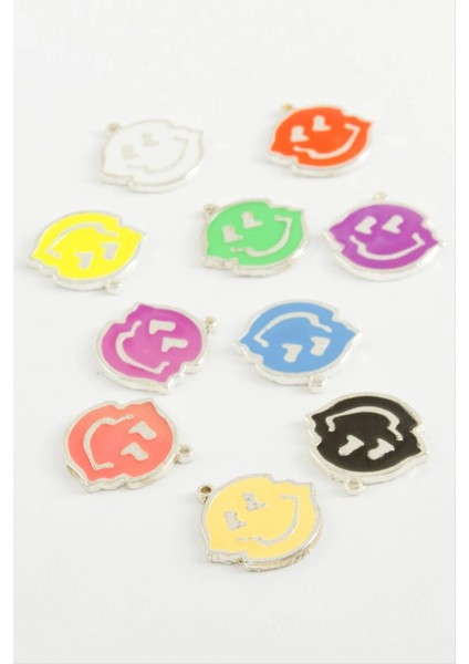 Emoji Tek Kulp Mineli Bileklik ve Kolye Ucu Aparatı 1 Adet