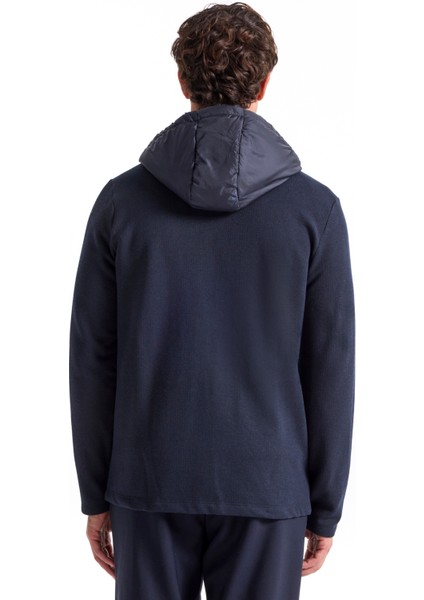 Kapüşon Yaka Düz Lacivert Erkek Sweatshırt F5WM-SWT 2249 indirimleri