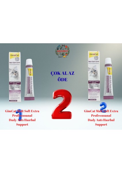 Tüy Yumağı Önleyici Malt Soft Extra 20 gr x 2 Adet Çok Alaz Öde