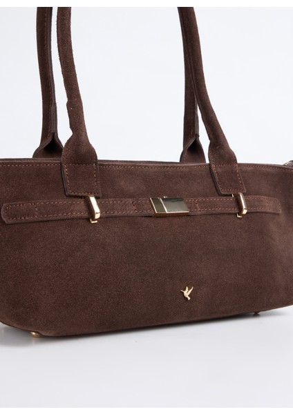 Deri Kahve Kadın Omuz Çantası Avy-Baırd indirimleri